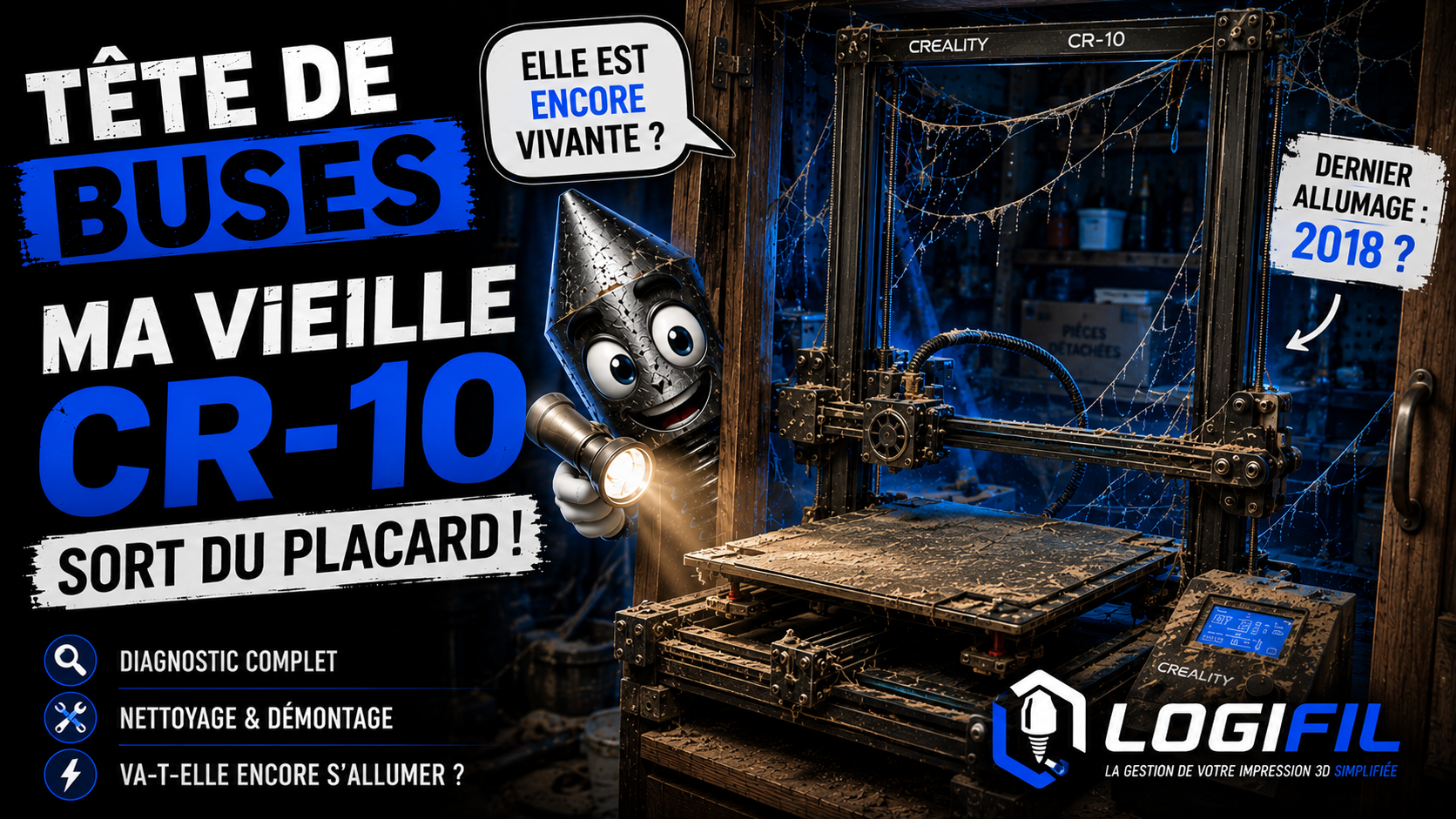 Vignette de l'episode 03 : ma vieille CR-10 sort du placard