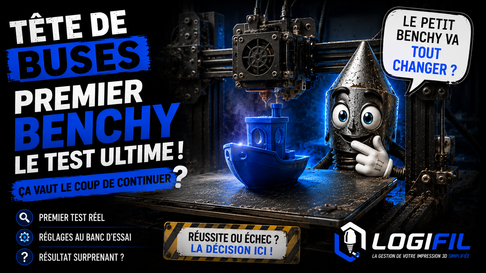 Vignette de l'episode 04 : premier Benchy, le test ultime